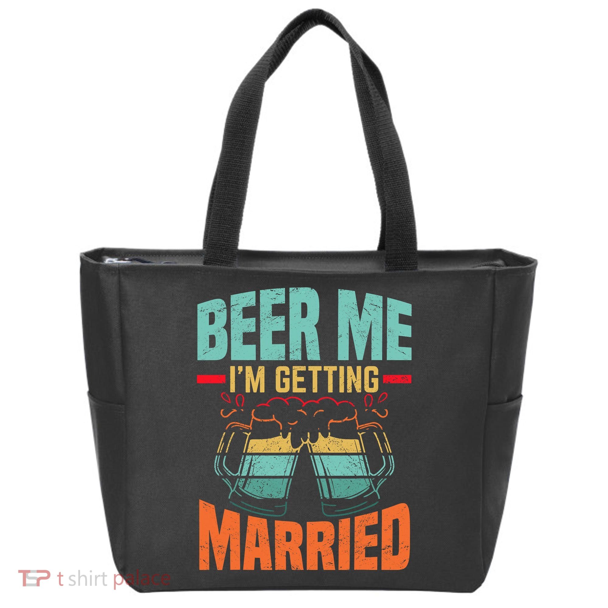 Bachelor Party Fiance Engagement For Groom Retro Beer Tote Bag