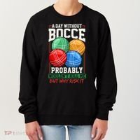 Bocce Player Funny Gift Women's Sweatshirt thumb 0