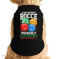 Bocce Player Funny Gift Doggie Tank thumb 0