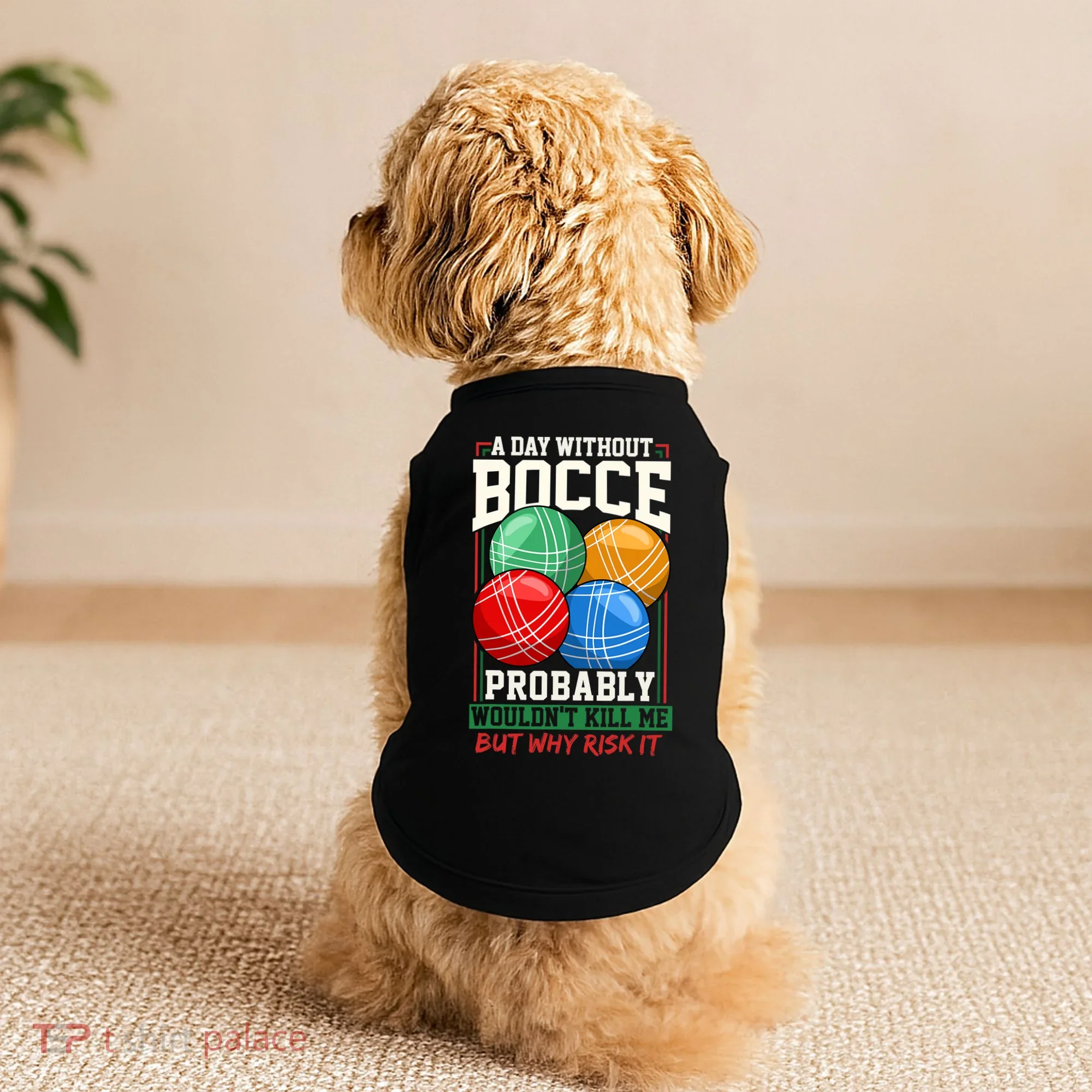 Bocce Player Funny Gift Doggie Tank