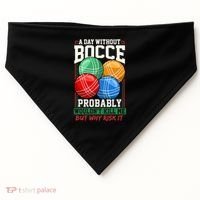 Bocce Player Funny Gift USA-Made Doggie Bandana thumb 0