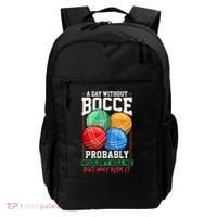 Bocce Player Funny Gift Backpack thumb 0