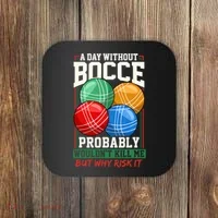 Bocce Player Funny Gift Coaster thumb 0