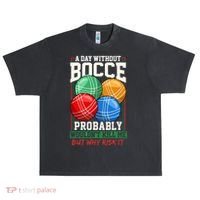 Bocce Player Funny Gift Urban Oversized Heavyweight T-Shirt thumb 0