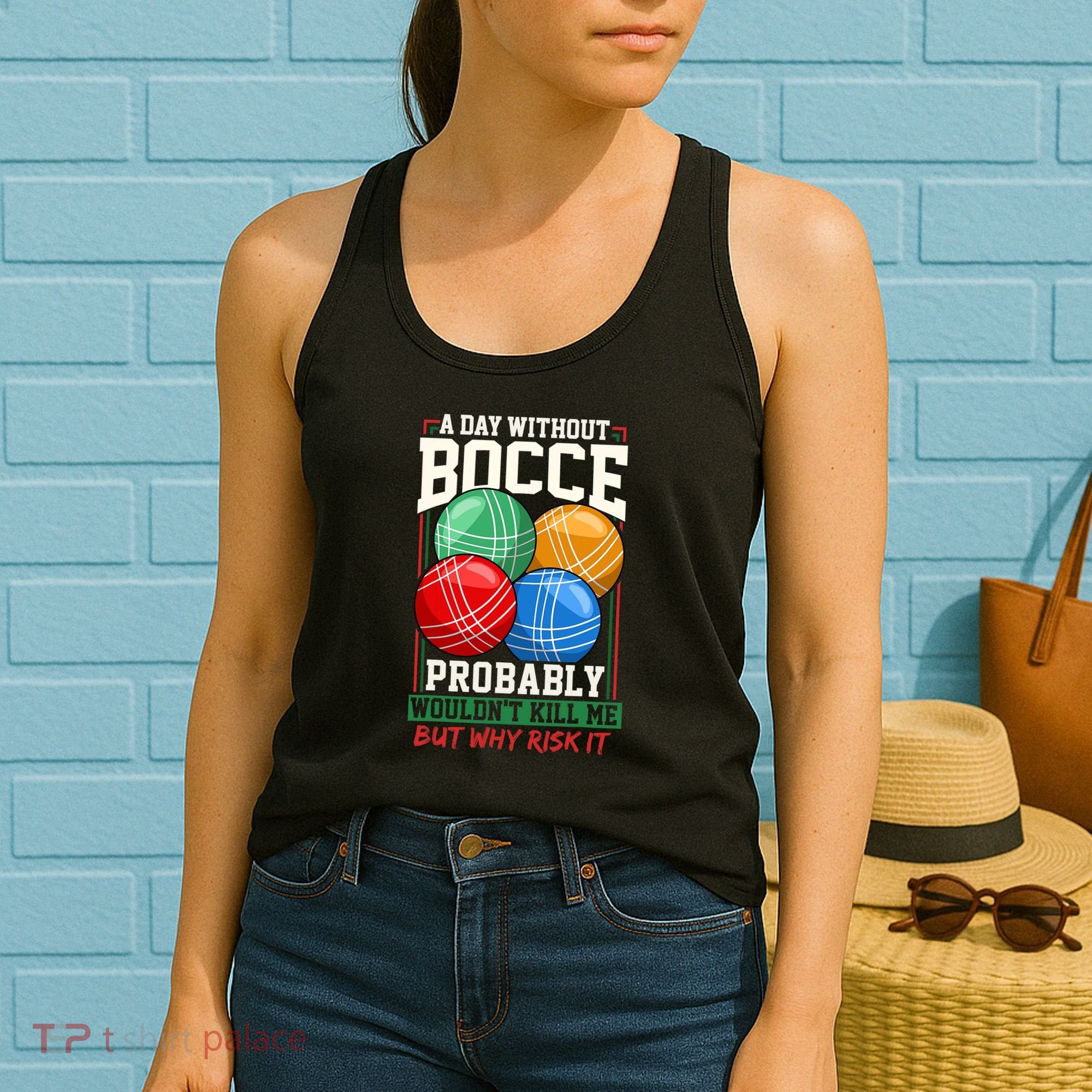 Bocce Player Funny Gift Women's Tank Top