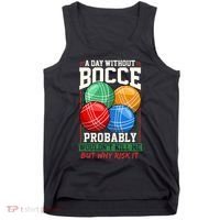 Bocce Player Funny Gift Tank Top thumb 0