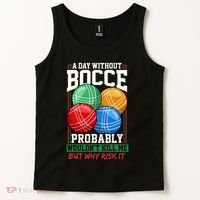 Bocce Player Funny Gift Tank Top thumb 2