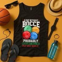 Bocce Player Funny Gift Tank Top thumb 4