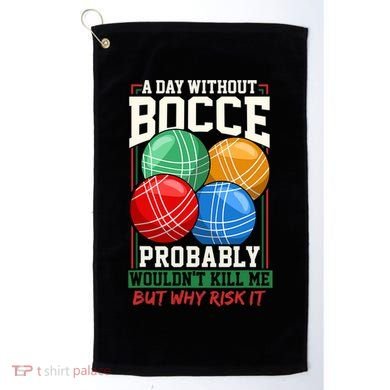 Bocce Player Funny Gift Golf Towel