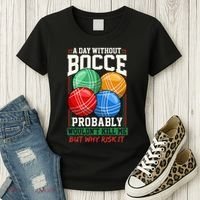 Bocce Player Funny Gift Women's T-Shirt thumb 3
