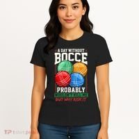 Bocce Player Funny Gift Women's T-Shirt thumb 4