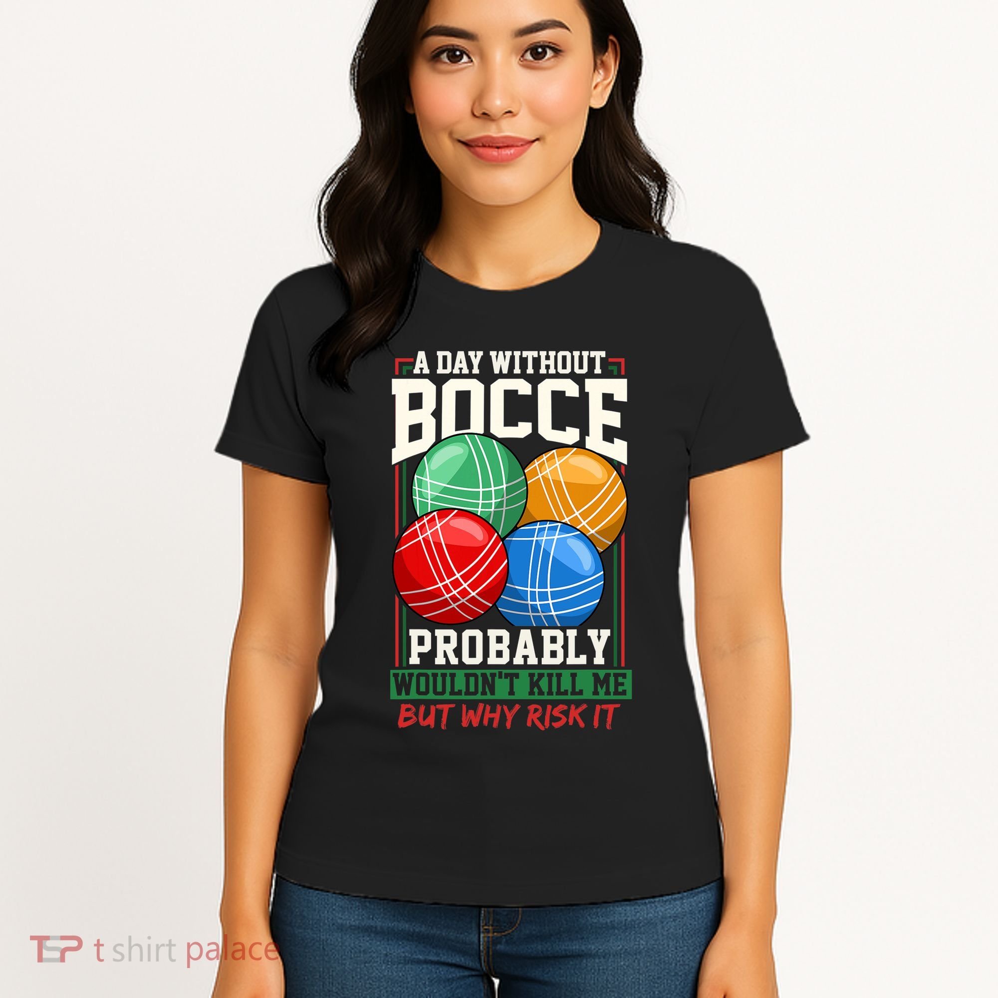Bocce Player Funny Gift Women's T-Shirt