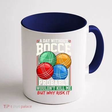 Bocce Player Funny Gift Coffee Mug back