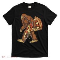 Bigfoot Pizza Funny Women Food Lovers Pepperoni T-Shirt thumb 0