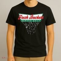 Basketball Player Fresh Buckets Served Daily Bball T-Shirt thumb 3