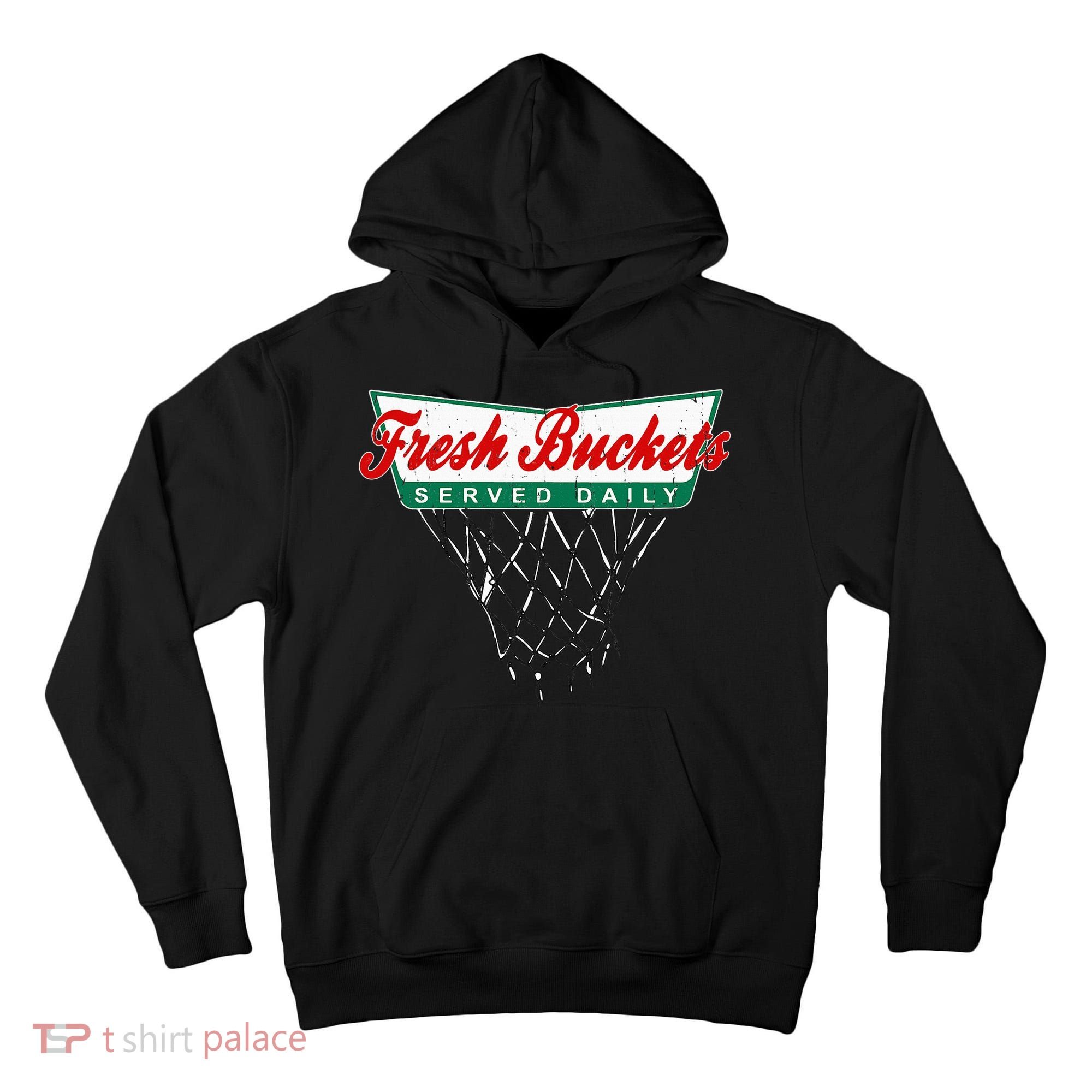 Basketball Player Fresh Buckets Served Daily Bball Tall Hoodie