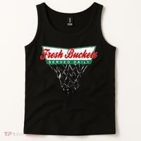 Basketball Player Fresh Buckets Served Daily Bball Tank Top thumb 2