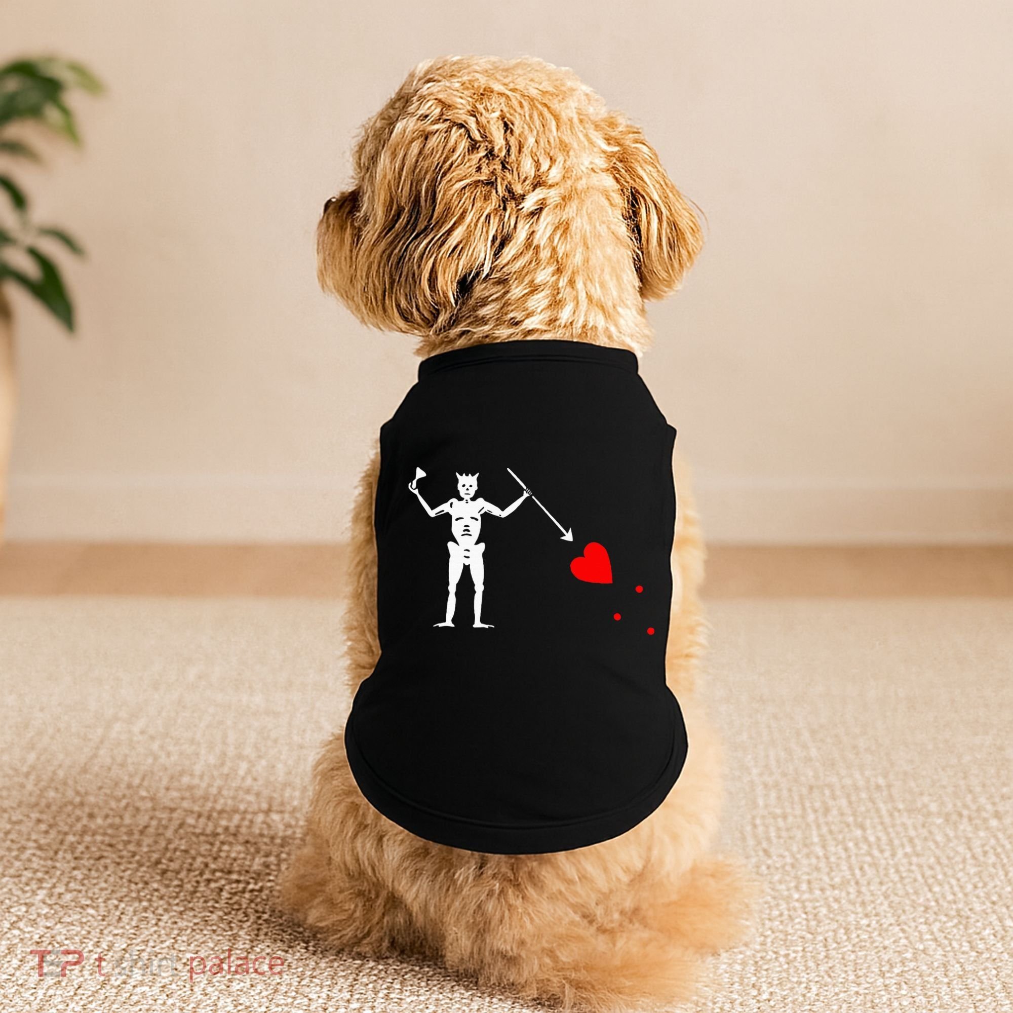 Blackbeard Pirate Flag Jolly Roger Skeleton Doggie Tank