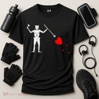 Blackbeard Pirate Flag Jolly Roger Skeleton Cooling Performance Crew T-Shirt thumb 3