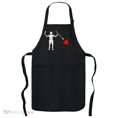 Blackbeard Pirate Flag Jolly Roger Skeleton Apron