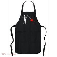 Blackbeard Pirate Flag Jolly Roger Skeleton Apron thumb 0