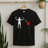 Blackbeard Pirate Flag Jolly Roger Skeleton T-Shirt thumb 2