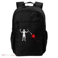 Blackbeard Pirate Flag Jolly Roger Skeleton Backpack thumb 0
