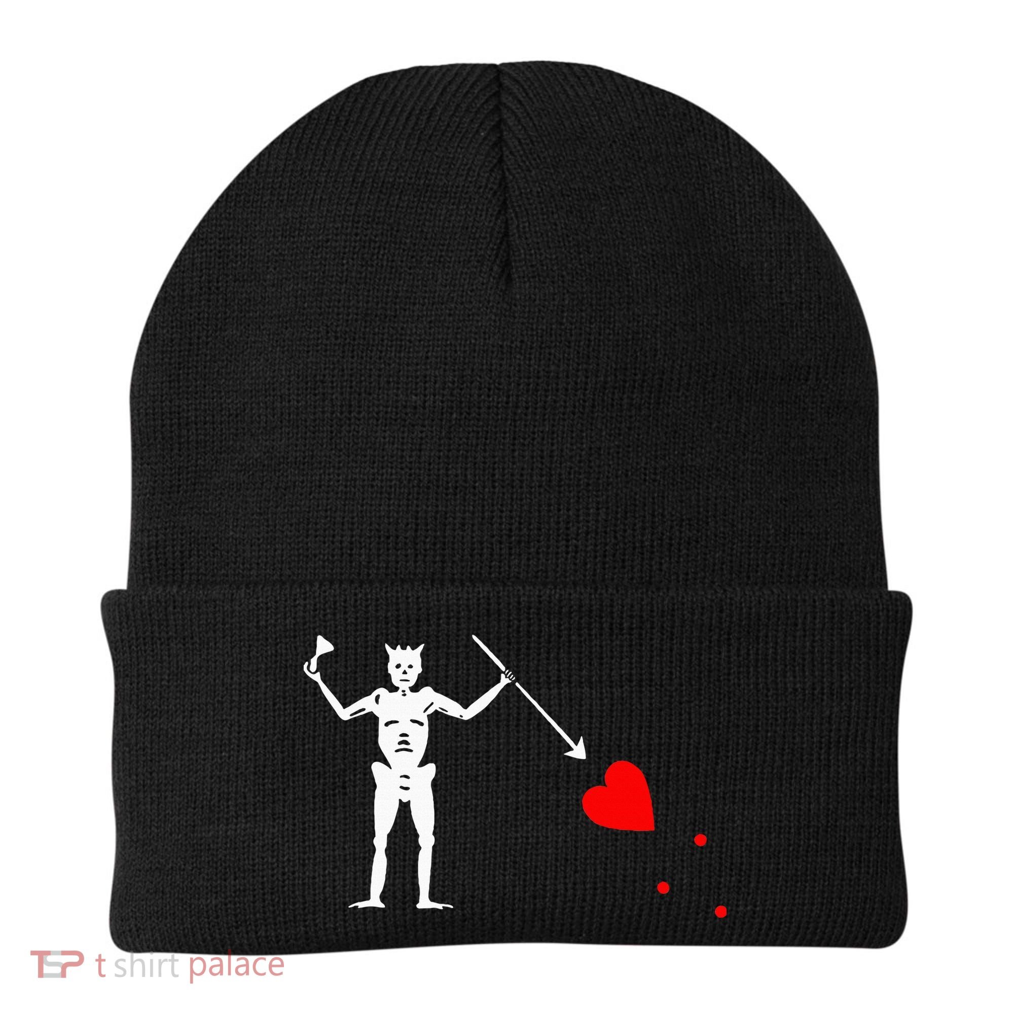 Blackbeard Pirate Flag Jolly Roger Skeleton Beanie