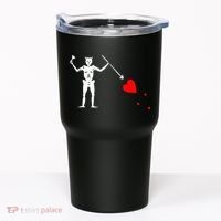 Blackbeard Pirate Flag Jolly Roger Skeleton Tumbler thumb 0