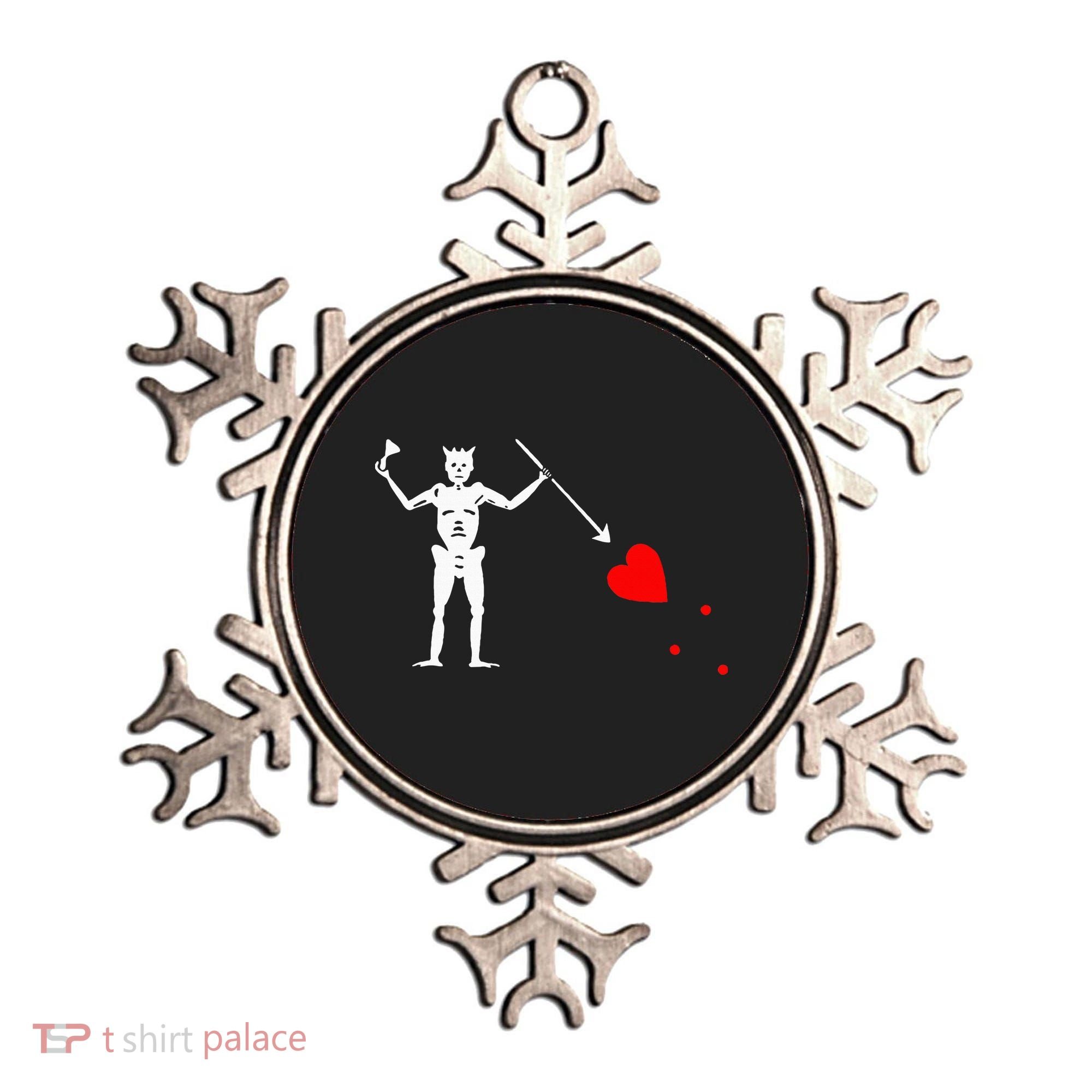 Blackbeard Pirate Flag Jolly Roger Skeleton Ornament