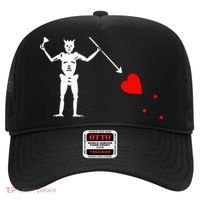 Blackbeard Pirate Flag Jolly Roger Skeleton Hat thumb 0