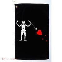 Blackbeard Pirate Flag Jolly Roger Skeleton Golf Towel thumb 0
