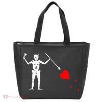 Blackbeard Pirate Flag Jolly Roger Skeleton Tote Bag thumb 0