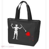 Blackbeard Pirate Flag Jolly Roger Skeleton Tote Bag thumb 3