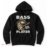 Bass Player Funny Fishing Catch Bass Fish Hoodie thumb 0