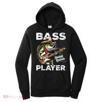 Bass Player Funny Fishing Catch Bass Fish Women's Hoodie thumb 0