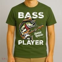 Bass Player Funny Fishing Catch Bass Fish T-Shirt thumb 3