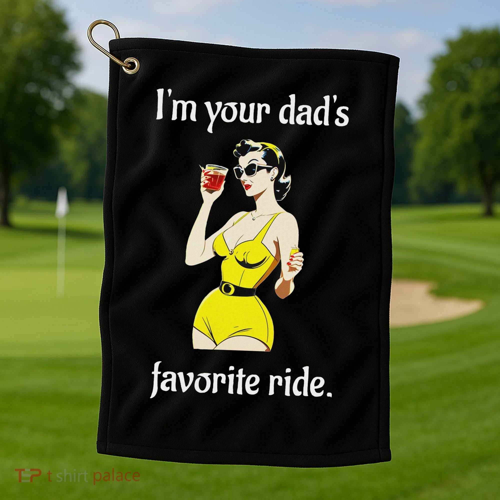 Bachelorette Party Funny Inappropriate Ride Golf Towel