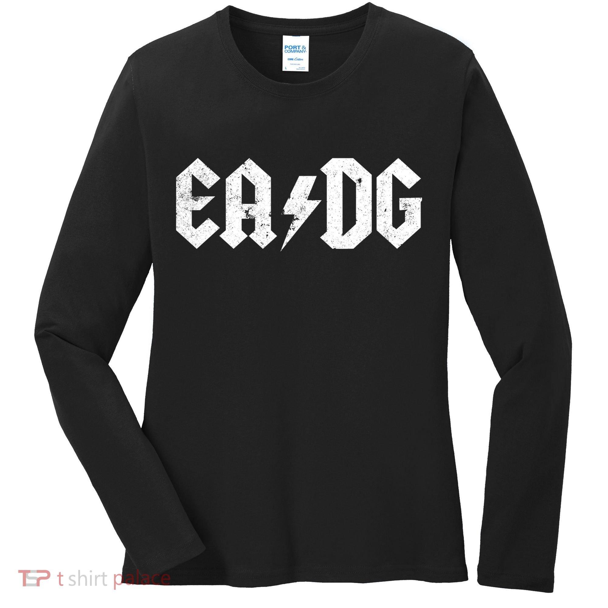 Bass Player Gift E A D G Strings Of The Bass Women's Long Sleeve Shirt