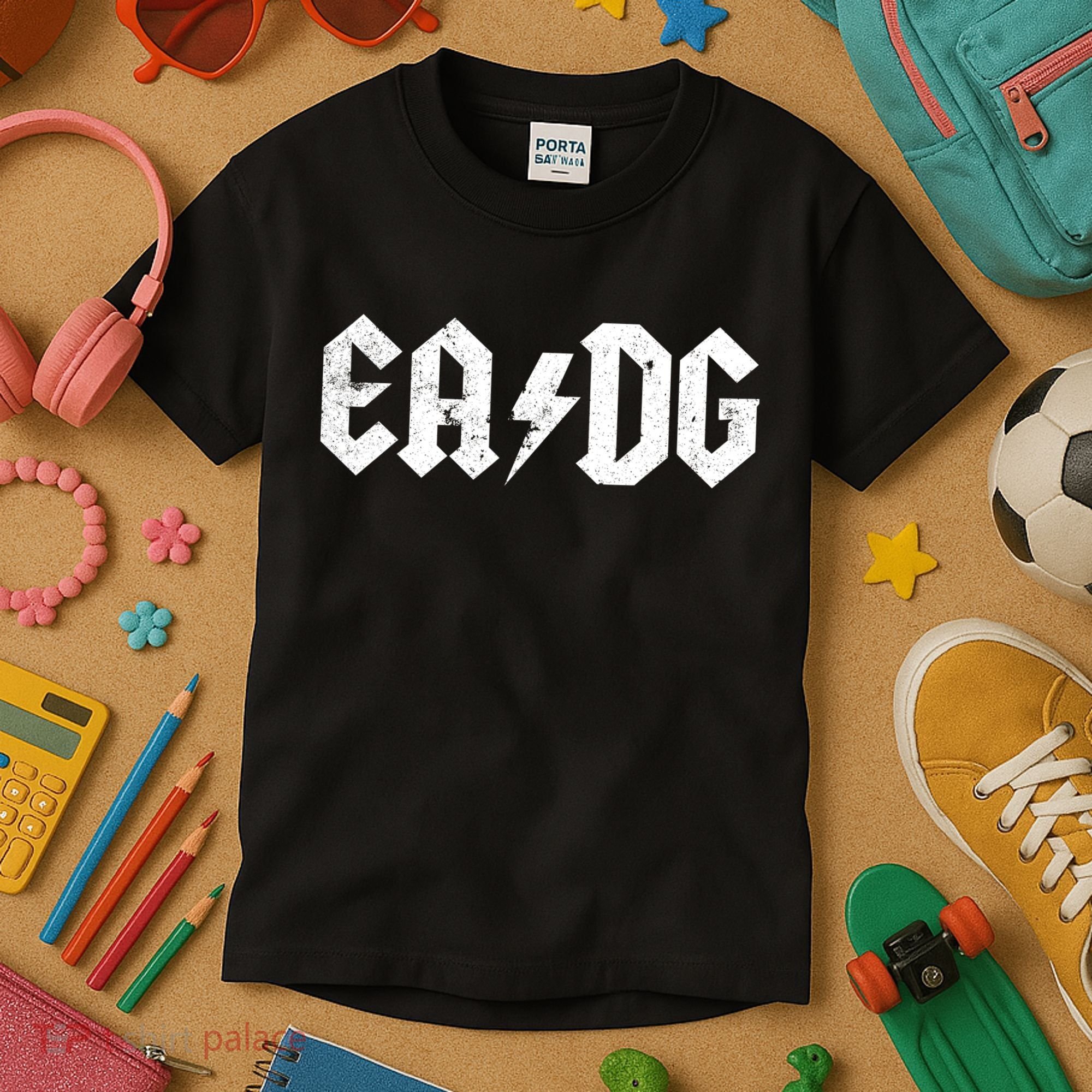 Bass Player Gift E A D G Strings Of The Bass Kids T-Shirt