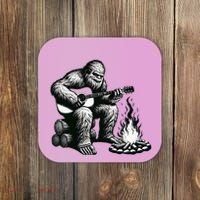 Bigfoot Playing Guitar Rock On Sasquatch Big Foot Coaster thumb 0