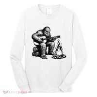 Bigfoot Playing Guitar Rock On Sasquatch Big Foot Long Sleeve Shirt thumb 0