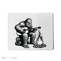 Bigfoot Playing Guitar Rock On Sasquatch Big Foot Mousepad thumb 0