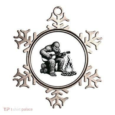 Bigfoot Playing Guitar Rock On Sasquatch Big Foot Ornament