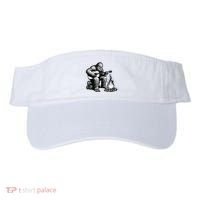 Bigfoot Playing Guitar Rock On Sasquatch Big Foot Visor thumb 0