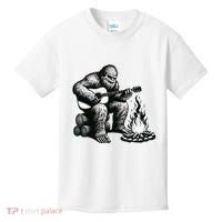 Bigfoot Playing Guitar Rock On Sasquatch Big Foot Kids T-Shirt thumb 0