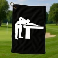 Billiards Player Gift Golf Towel thumb 1
