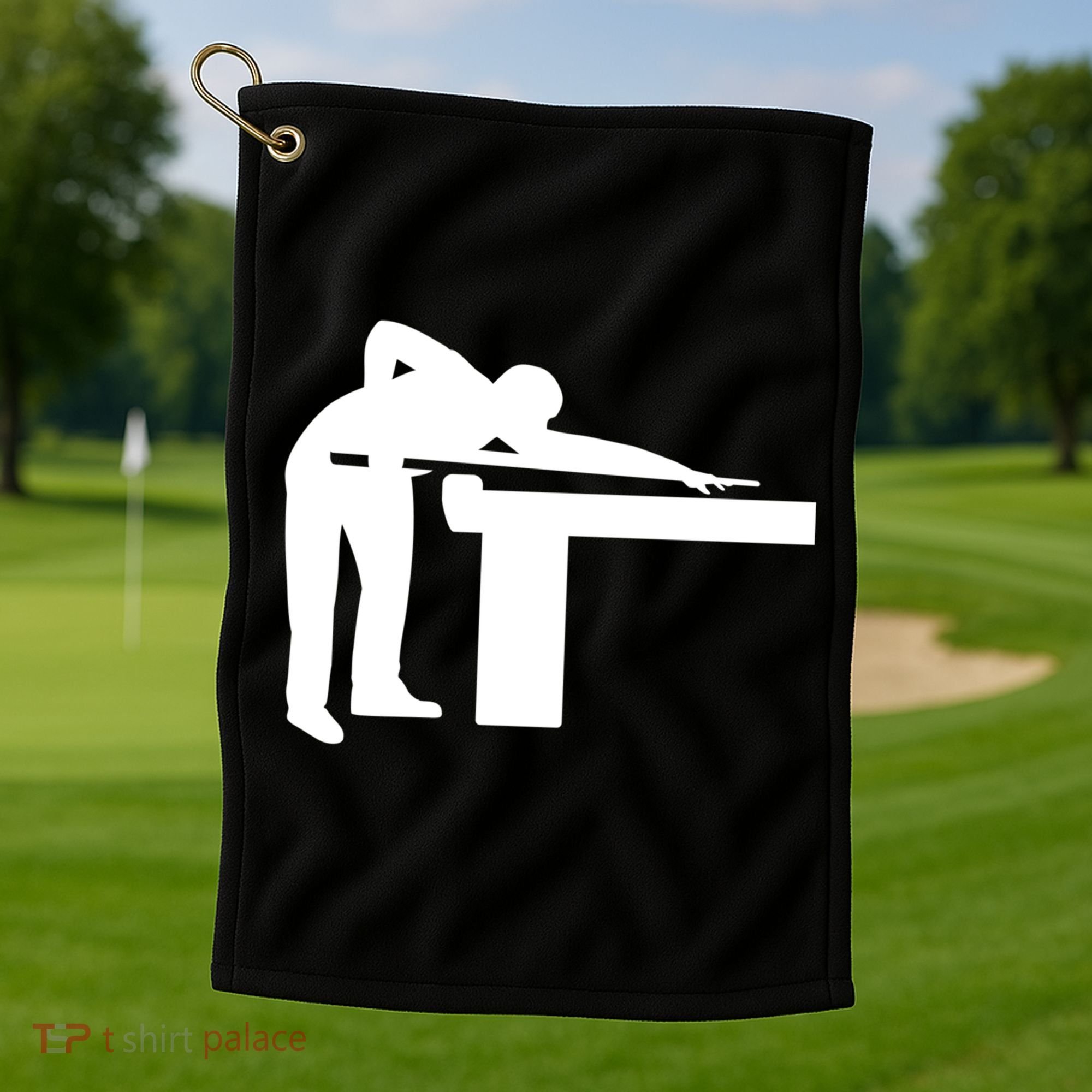 Billiards Player Gift Golf Towel