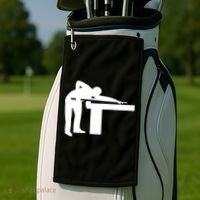Billiards Player Gift Golf Towel thumb 2