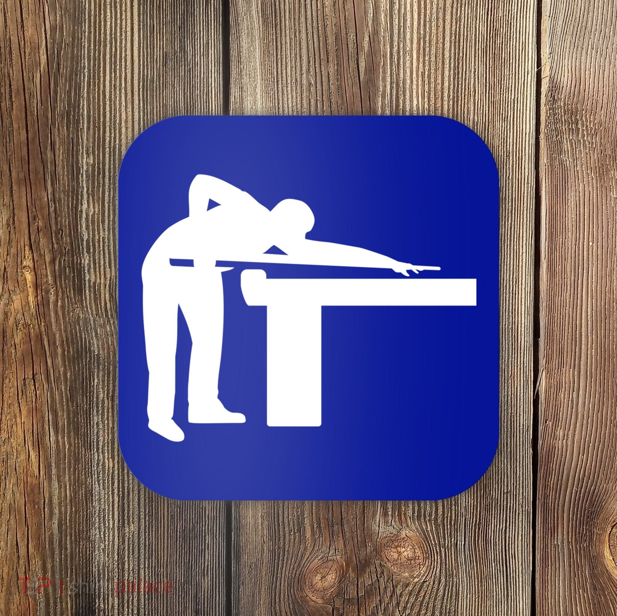 Billiards Player Gift Coaster